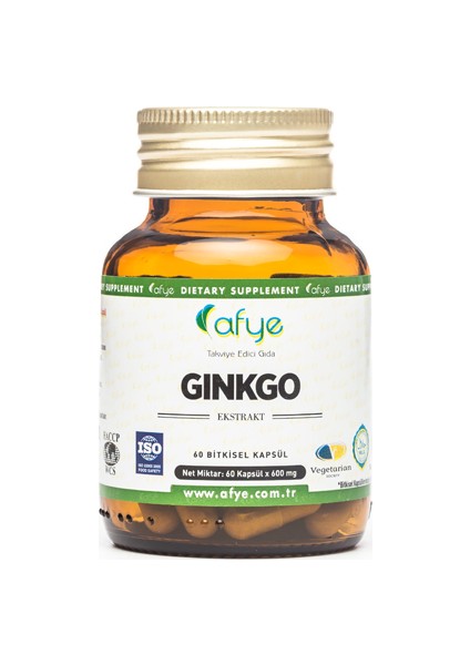 Ginkgo Ekstraktı 60 Kapsül 498 Mg