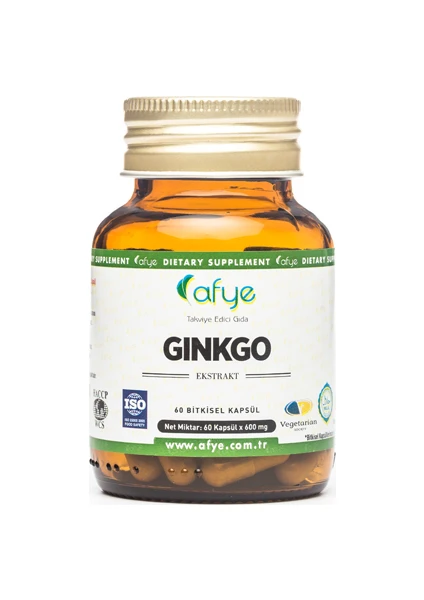 Ginkgo Ekstraktı 60 Kapsül 498 Mg