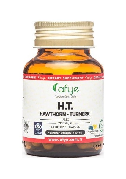 Ht Hawthorn Turmeric 60 Kapsül 600 Mg