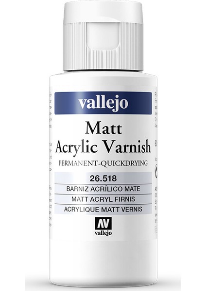 Permanent Mat Varnısh 518-60 ml Bottle