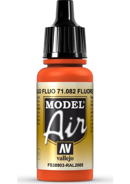 Model Air 17 ml 71.082 Fluorescent Red