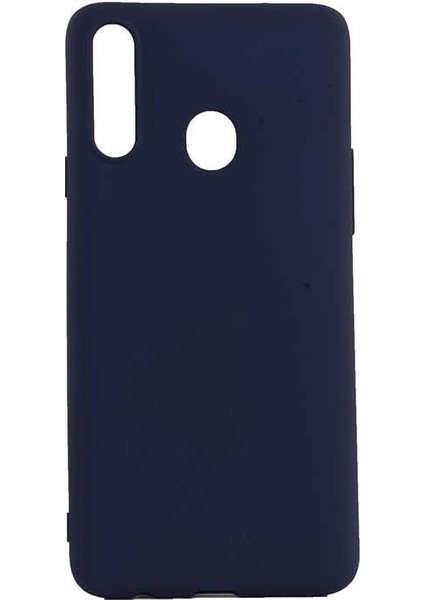 Samsung Galaxy A20s Kılıf Premier Silikon Esnek Arka Koruma Lacivert