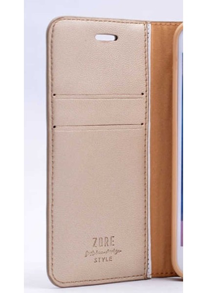 Apple iPhone 11 Kılıf Delüx Cüzdan Kartvizitli Para Gözlü Kopçalı + Nano Glass Gold