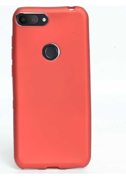 Alcatel 1S Kılıf Premier Silikon Esnek Arka Koruma Kırmızı