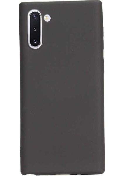 Samsung Galaxy Note 10 Kılıf Premier Silikon Esnek Arka Koruma Siyah