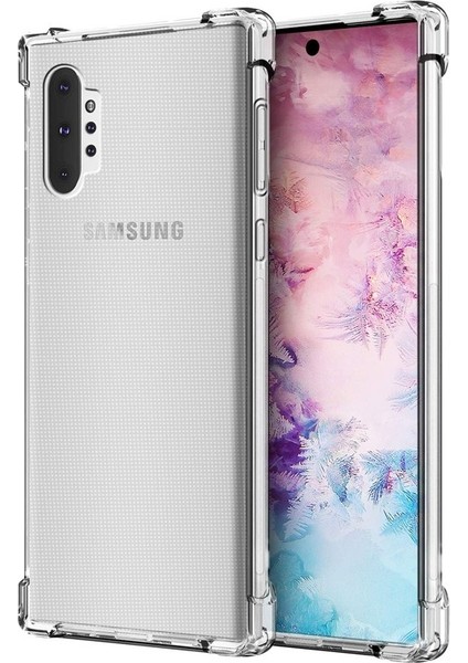 Samsung Galaxy Note 10 Plus Kılıf AntiShock Ultra Koruma Sert Kapak Şeffaf