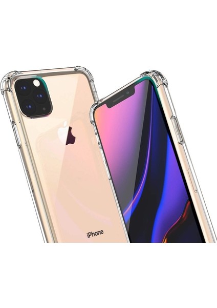 Apple iPhone 11 Pro Max Kılıf AntiShock Ultra Koruma Sert Kapak Şeffaf