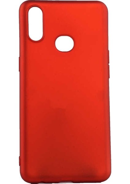Samsung Galaxy A10s Kılıf Premier Silikon Esnek Koruma + Nano Glass Kırmızı
