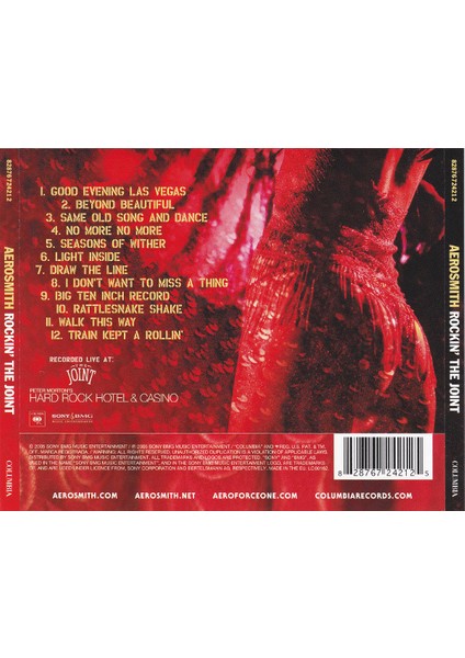 Aerosmith - Rockin' The Joint (Live At The Hard Rock Hotel Las Vegas) CD