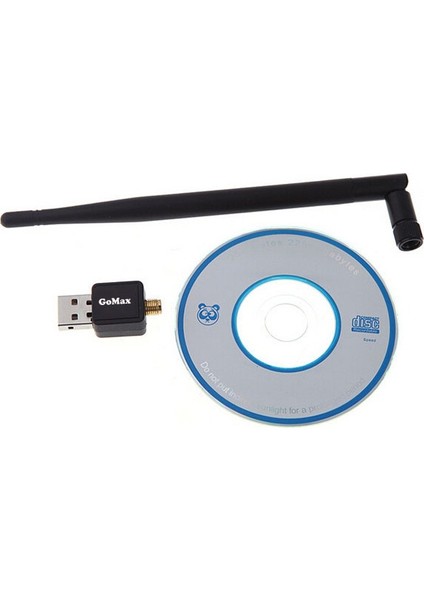 Antenli Kablosuz USB Wifi Adaptörü 150 Mbps Siyah