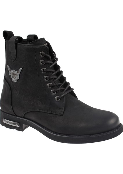 Deri Erkek Bot 15200 Siyah Nubuk