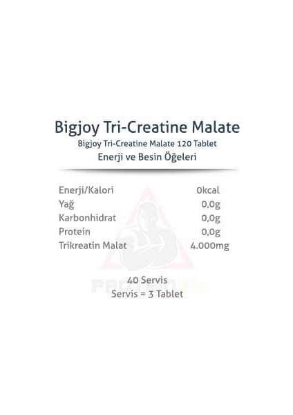 Bigjoy Sports Creabig  Creatin Tri-Creatine Malate  Trikreatin120 Tablet