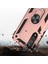 Xiaomi Mi 9 Kılıf Zırh Koruma Yüzüklü Standlı Armor Silikon Kapak + Nano Ekran Koruma Rose Gold 3