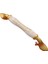 Porselen Kulp Sarı Yaldız Işlemeli Dolap Vestiyer Çekmece 128 mm 1