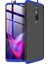 Xiaomi Mi 9T 360 Ays Sert Kapak Kılıf Siyah Mavi 1