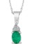 Oval Zümrüt Kolye Pn068 1