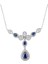 Pırlanta Safir Kolye Pn099-1 1