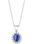 Oval Safir Kolye Pn111 1