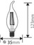 Kıvrık Buji Ince Duylu LED Ampul Cam 4 W E-14 2700K Gunışığı Işık BA35-00410 4