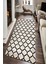 Kaymaz Taban Yıkanabilir Resmi̇ro Oval Geometrik Desenli Dijital Baskılı Halı 1