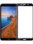 Xiaomi Redmi 7A Tam Kaplayan Temperli Cam Ekran Koruyucu Siyah 1