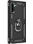 Samsung Galaxy Note 10 Kılıf Military Ring Holder Siyah 1
