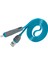 PN-301 Lightning ve Micro USB Mavi Kablo 1