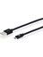 Pro Micro USB Şarj ve Data Kablosu 2 mt HP041GBBLK2TW 1