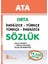 Orta İngilizce - Türkçe, Türkçe - İngilizce Sözlük (Sert Kapak) 1