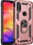 Samsung Galaxy M20 Kılıf Yüzüklü Standlı Ultra Korumalı Manyetik Vega Kapak-Rose 1
