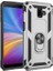 Samsung Galaxy J6 Plus Kılıf Yüzüklü Standlı Ultra Korumalı Manyetik Vega Kapak-Gümüş 1