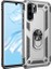 Huawei P30 Pro Kılıf Yüzüklü Standlı Ultra Korumalı Manyetik Vega Kapak-Gümüş + Tam Kaplayan Cam Ekran Koruyucu 1