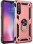 Tekno Grup Xiaomi Mi 9 Kılıf Yüzüklü Standlı Ultra Korumalı Manyetik Vega Kapak-Rose + Cam Ekran Koruyucu 1