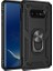 Samsung Galaxy S10e Kılıf Yüzüklü Standlı Ultra Korumalı Manyetik Vega Kapak-Siyah + Tam Kaplayan 6D Nano Ekran Koruyucu 1