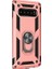 Samsung Galaxy S10 Plus Kılıf Yüzüklü Standlı Ultra Korumalı Manyetik Vega Kapak-Rose + Tam Kaplayan 6D Nano Ekran Koruyucu 1