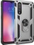 Xiaomi Mi 9 Kılıf Yüzüklü Standlı Ultra Korumalı Manyetik Vega Kapak-Gümüş + Tam Kaplayan 6D Nano Ekran Koruyucu 1