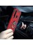 Apple iPhone 8 Kılıf Yüzüklü Standlı Ultra Korumalı Manyetik Vega Kapak-Rose + Full Body Ekran Koruyucu 2