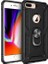Apple iPhone 8 Plus Kılıf Yüzüklü Standlı Ultra Korumalı Manyetik Vega Kapak-Siyah + Full Body Ekran Koruyucu 1