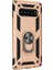 Samsung Galaxy S10 Plus Kılıf Yüzüklü Standlı Ultra Korumalı Manyetik Vega Kapak-Gold + Full Body 360 Ekran Koruyucu (Ön-Arka) 1