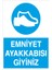 Emniyet Ayakkabısı Giyiniz Sticker-Folyo 1