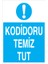 Koridoru Temiz Tut Sticker-Folyo 1