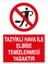 Tazyikli Hava Ile Elbise Temizlenmesi Yasaktır Sticker-Folyo 1