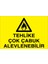 Tehlike Çok Çabuk Alevlenebilir Sticker-Folyo 1