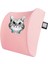 Office Küp Bel Yastığı Ofis Koltuk Minderi Pembe Meraklı Kedi 1