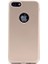 Apple iPhone 8 Kılıf Ultra İnce Mat Silikon - Gold + 360 Full Body Ekran Koruma (Ön-Arka) 1