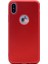 Apple iPhone X Ultra İnce Mat Silikon - Kırmızı + 360 Full Body Ekran Koruma (Ön-Arka) 1