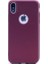 Apple iPhone X Ultra İnce Mat Silikon - Bordo + Full Body Ekran Koruyucu 1