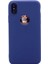 Apple iPhone Xs Max Mat Premium Silikon Kılıf - Lacivert 1