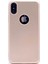 Apple iPhone Xs Max Mat Premium Silikon Kılıf - Gold + 360 Full Body Ekran Koruma (Ön-Arka) 1