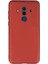 Huawei Mate 10 Pro Mat Premium Silikon Kılıf - Kırmızı + Nano Ekran Koruyucu 1